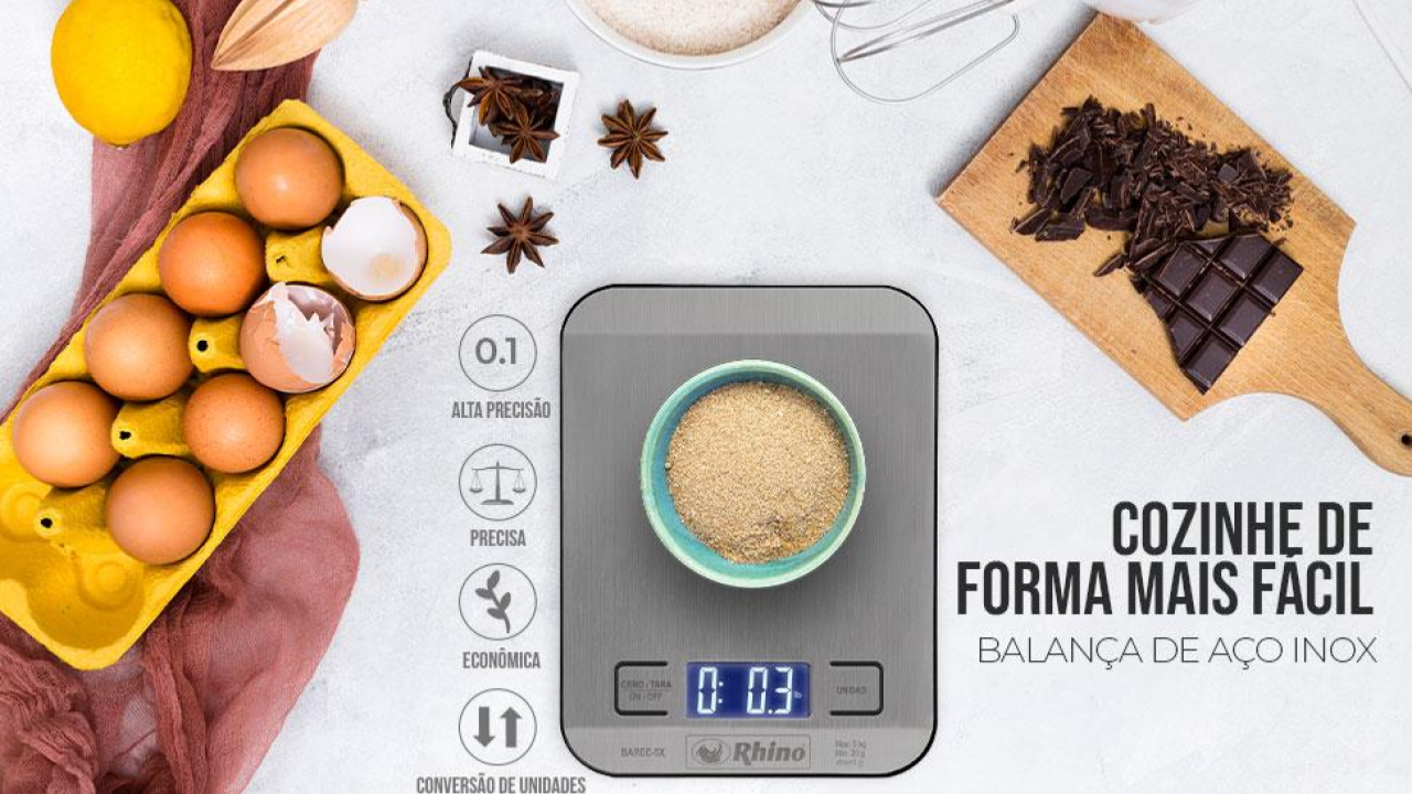 aprenda como comprar a balança de cozinha barec -5x